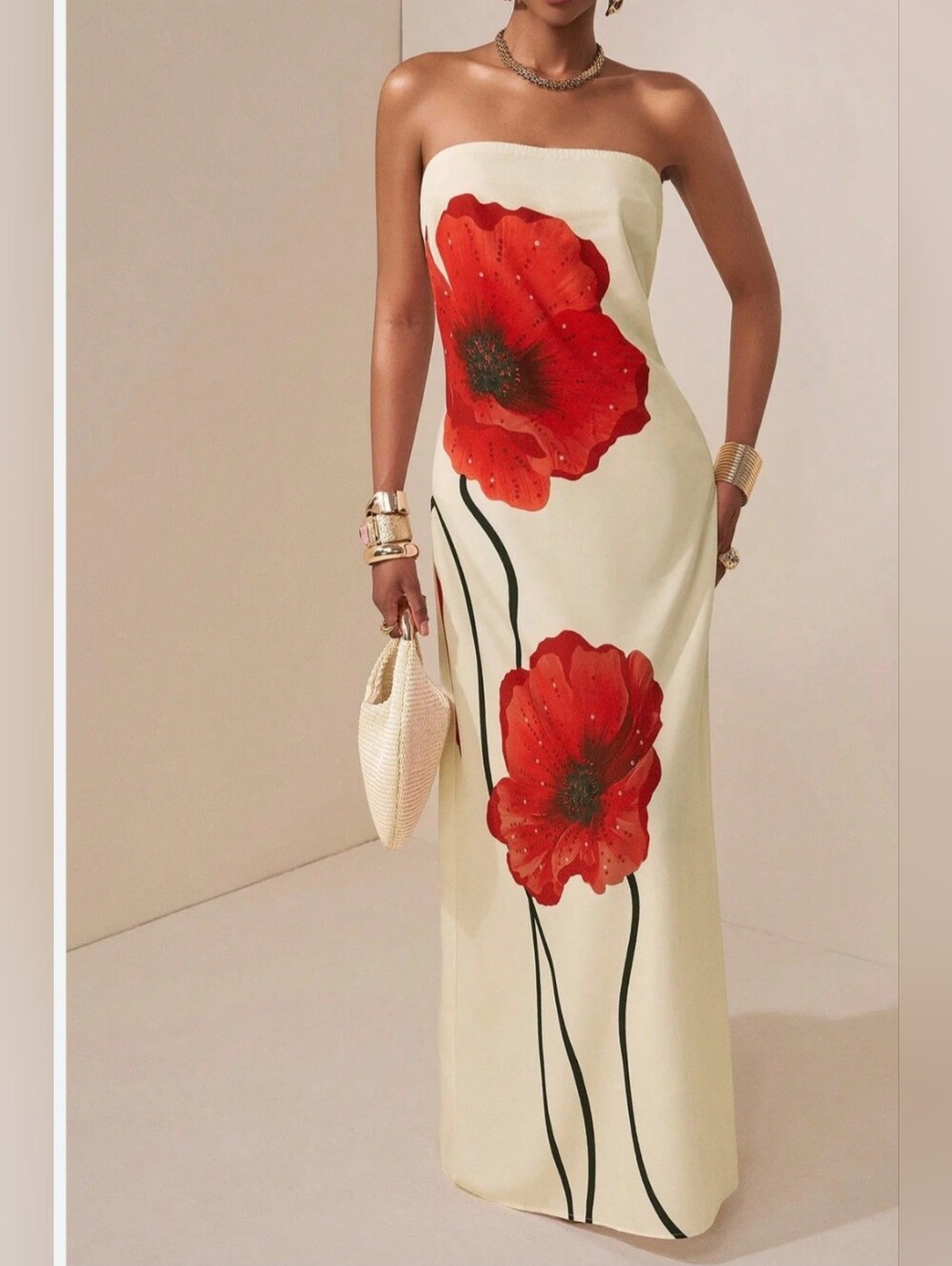Anthropologie 4th&  Reckless Maxi Puppeis Print Dress